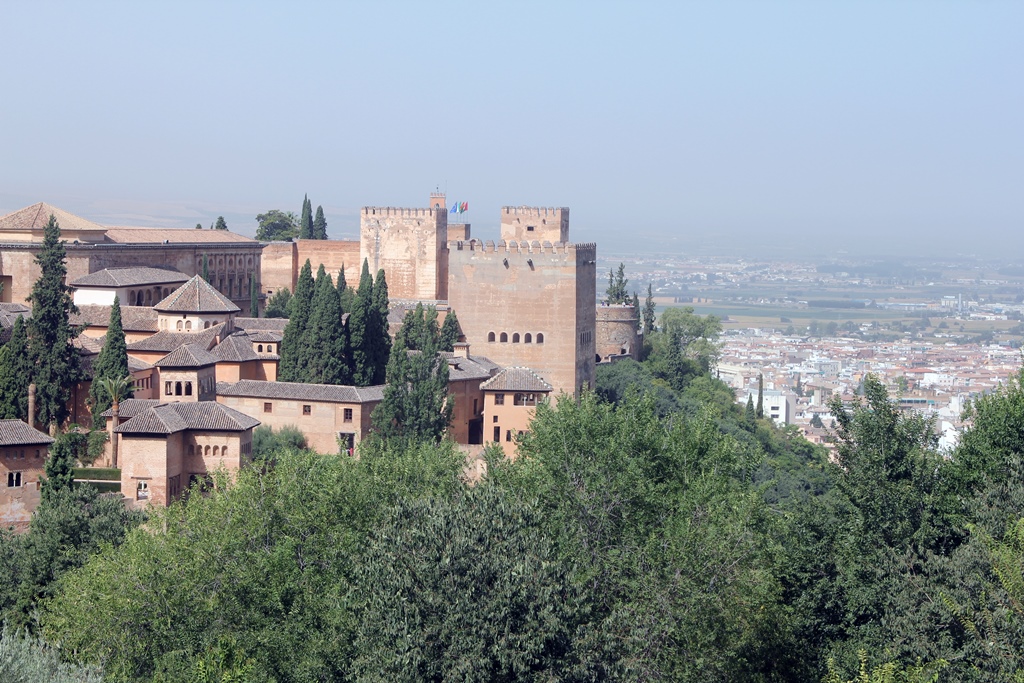 Alhambra from Water Garden Arcade